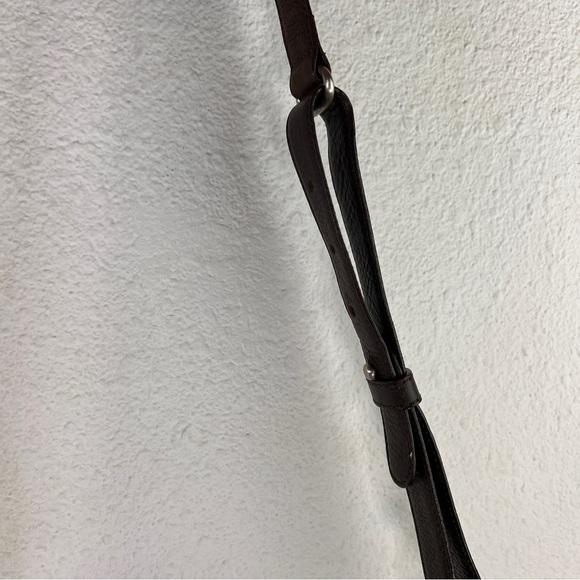 CALVIN KLEIN Shoulder/Crossbody bag with flap closure. Brown. Unlined. - Picture 3 of 8